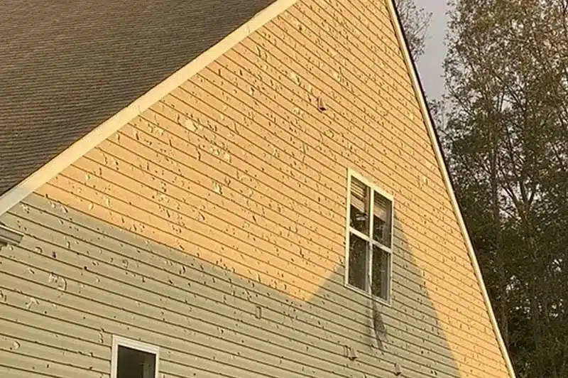 Hail Damage on a home